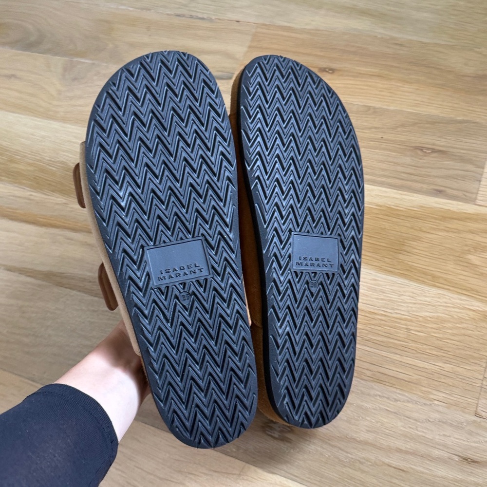 Isabel Marant Tan and Cream Sandals - Picture 4 of 5